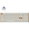 Keychron K4 HE Wireless (K4H-Q1) - US išdėstymas - Hot-Swappable Gateron Magnetic Nebula - Baltas (Balta) Magnetinė Belaidė Žaidimų Klaviatūra