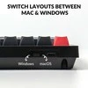 Keychron V4 60% mechaninė klaviatūra (ANSI, Carbon juodas, RGB, Hot-swap, US, Pro Brown Switch)