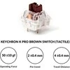 Keychron V4 60% mechaninė klaviatūra (ANSI, Carbon juodas, RGB, Hot-swap, US, Pro Brown Switch)