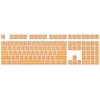 Klaviatūra Royal Kludge Pudding PBT Keycaps - (104 vnt., Oranžinis, PBT, ANSI, UK išdėstymas)