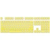 Klaviatūra Royal Kludge Pudding PBT Keycaps - (104 vnt., Geltona, PBT, ANSI, UK išdėstymas)