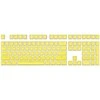 Klaviatūra Royal Kludge Pudding PBT Keycaps - (104 vnt., Geltona, PBT, ANSI, UK išdėstymas)