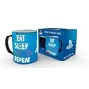 Abysse Gb Eye PLAYSTATION Eat Sleep Repeat puodelis | Reaguojantis į karštį