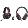 MARVO HG9067W Tactic X Pro RGB Belaidės žaidimų ausinės | BT, 2.4G, USB-C | Juodos