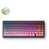 MCHOSE G75 belaidė magnetinė klaviatūra | US | Matcha Latte Switch V2 | 2.4GHz, BT | Juoda-rožinė