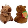 Pc Merch Kawaii - Capybara With Burger Backpack Pliušinis Žaislas | 25 cm