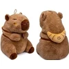 Pc Merch Kawaii - Capybara With Croissant Backpack Pliušinis Žaislas | 25 cm