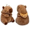Pc Merch Kawaii - Capybara With Croissant Backpack Pliušinis Žaislas | 25 cm