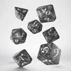 Q Workshop Classic RPG Kauliukų Rinkinys Dūmų Ir Baltos Spalvos