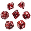 REBEL RPG dice set - Dense core - Deep Raudona (baltas numbers)