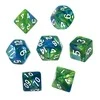 REBEL RPG Dice Set - Two Color - Mėlyna and Žalias