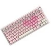 Royal Kludge R75 RGB Rožinė Melody laidinė klaviatūra | 75%, Hot-swap, Kreminis switches, US