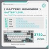 Royal Kludge RH81 balta belaidė mechaninė klaviatūra | 75%, Hot-swap, RGB, Brown Switches, US
