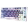 Royal Kludge RK M75 RGB Ocean Mėlyna belaidė klaviatūra | 75%, Hot-swap, Brown switches, US