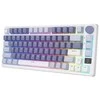 Royal Kludge RK M75 RGB Ocean Mėlyna belaidė klaviatūra | 75%, Hot-swap, Brown switches, US