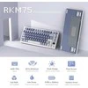 Royal Kludge RK M75 RGB Ocean Mėlyna belaidė klaviatūra | 75%, Hot-swap, Brown switches, US