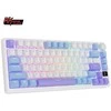Royal Kludge RK M75 RGB Taro Milk belaidė klaviatūra | 75%, Hot-swap, Brown switches, US