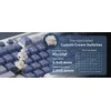 Royal Kludge RK M87 Ocean Mėlyna belaidė klaviatūra | TKL, Hot-swap, rusvai gelsvas switches, US