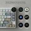 „Royal Kludge RK N80 RGB Pearly Dawn“ klaviatūra |75%, karšto keitimo, rudi jungikliai, JAV