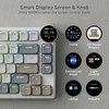 Royal Kludge RK N80 RGB Pearly Dawn belaidė klaviatūra |75%, Hot-swap, Raudona switches, US