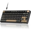 „Royal Kludge RK R75 RGB Phantom“ laidinė klaviatūra | 75%, karštojo keitimo, rudi jungikliai, JAV