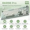 Royal Kludge RK-R98 RGB Sky Cyan laidinė klaviatūra | 96%, Hot-swap, Kreminis switches, US