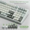 Royal Kludge RK-R98 RGB Sky Cyan laidinė klaviatūra | 96%, Hot-swap, rusvai gelsvas switches, US