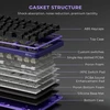Royal Kludge RK X87 Blackberry Mousse laidinė klaviatūra| 87%, Hot-swap, Kreminis switches
