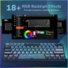 Royal Kludge RK61 Plus RGB Indigo belaidė klaviatūra | 60%, Hot-swap, SkyCyan switches, US