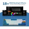 Royal Kludge RK61 Plus RGB Klein Mėlyna belaidė klaviatūra | 60%, Hot-swap, SkyCyan switches, US