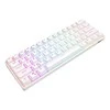 Royal Kludge RK61 TKL Klaviatūra | 60%, Hot-swap, Raudona Switches, JAV, balta