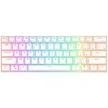 Royal Kludge RK61 TKL Klaviatūra | 60%, Hot-swap, Raudona Switches, JAV, balta