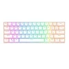 Royal Kludge RK61 TKL Klaviatūra | 60%, Hot-swap, Raudona Switches, JAV, balta