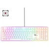 Royal Kludge RK918 RGB balta laidinė mechaninė klaviatūra | 100%, Raudona switches, US