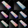 Royal Kludge RK918 RGB balta laidinė mechaninė klaviatūra | 100%, Brown switches, US