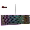 Royal Kludge RK918 RGB juoda laidinė mechaninė klaviatūra | 100%, Raudona switches, US