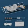 Royal Kludge RK98 RGB Klein Mėlyna belaidė klaviatūra | 98%, Hot-swap, Mėlyna switches, US