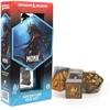 Sirius Dice Dungeons & Dragons Adventure Dice - Monk: Mėlyna / Gold