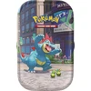 The Pokemon Pokemon TCG: Mega Evolution - Lumiose City Mini Tin - Feraligatr & Budew