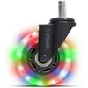 TRUST GXT 701 guminiai LED ratukai kėdėms | Jungtis 11mm
