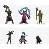 Wizkids D&D Icons of The Realms: Player's Handbook - Spells & Steel Starter Set Figūrėlės (6 vnt.)