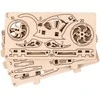 Wooden City Wooden.City 3D medinis motociklo dėlionė – Chopper valdiklis