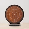 Woodestic - Crokinole Travel Walnut/Dark Chocolate Set