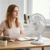 Ventiliatorius Adler | AD 7302 | Desk Fan | Baltas | Diameter 23 cm | Greičių skaičius 2 | Oscillation | 22 W