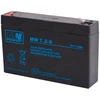 Mw Power MWPower MW 6V 7.2Ah F1(187) AGM akumuliatorius, 6-9 metai