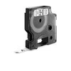 DYMO S0720680 D1 Juostelė 9mm x 7m (balta / juodas šifras)