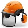 Apsauginis šalmas Stihl Dynamic Ergo; su apsauginiu skydeliu ir ausinėmis
