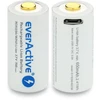 everActive USB įkraunamas RCR123A 16340 3,7V 700mAh akumuliatorius su PCM