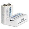 everActive Lithium USB-C įkraunamas 9V 550mAh akumuliatorius