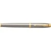 Parker IM Brushed Metal GT tušinukų rinkinys pilkoje dėžutėje su juostele ir dovanų maišeliu
